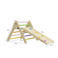 Load image into Gallery viewer, Colorful 2 in 1 Climbing Triangle Ladder with Ramp
