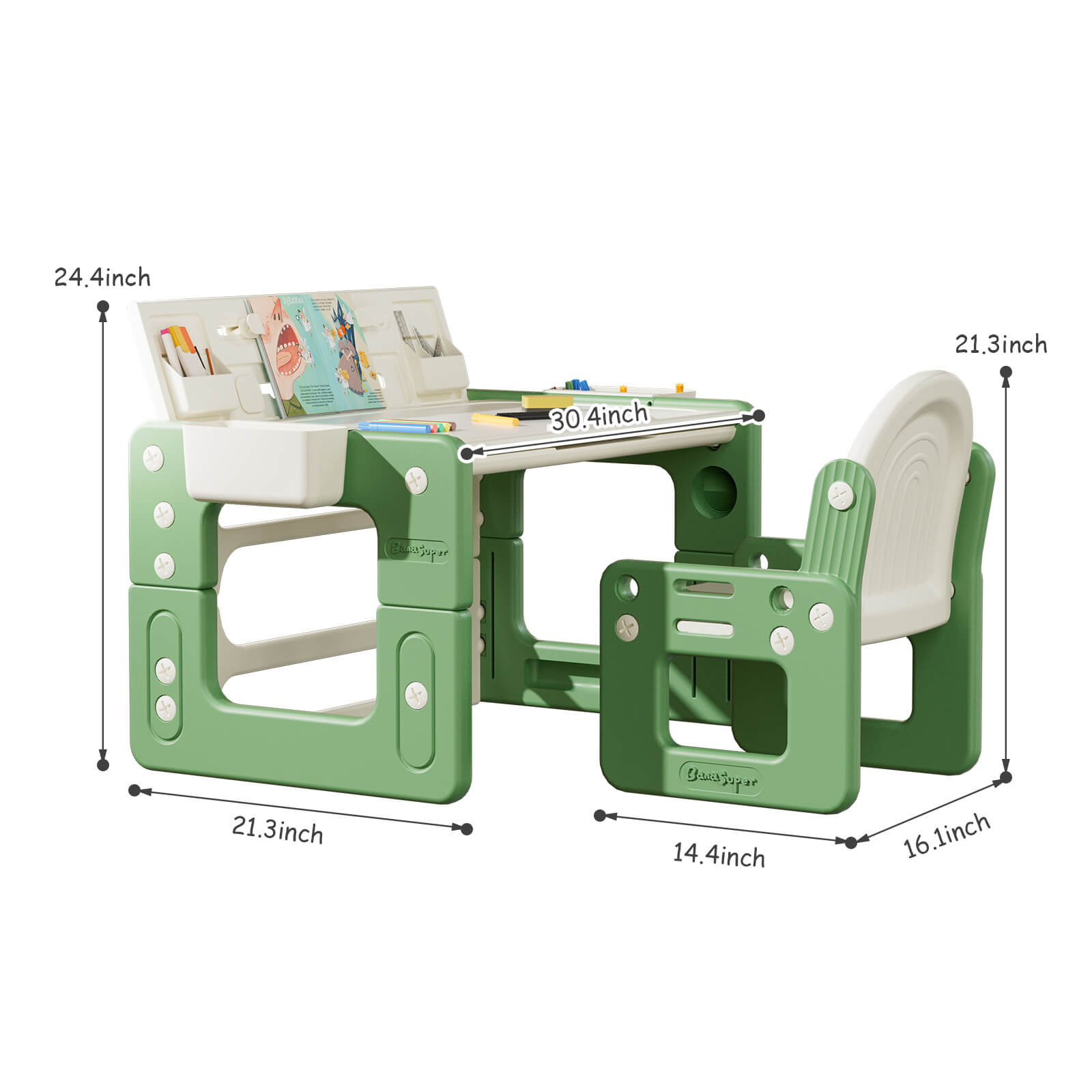 3 in 1 Kids Table and Chair Set