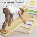 Load image into Gallery viewer, Colorful 2 in 1 Climbing Triangle Ladder with Ramp
