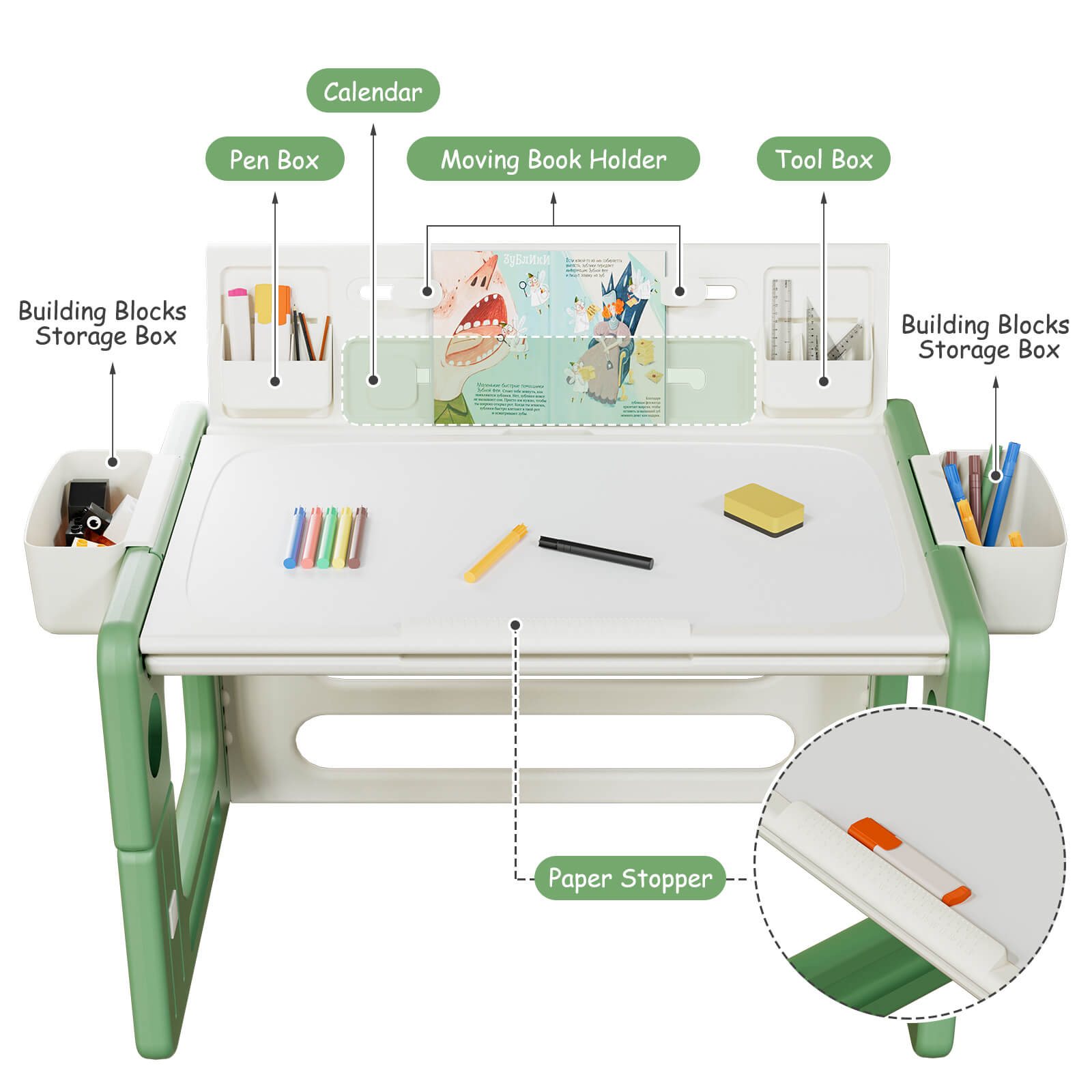 3 in 1 Kids Table and Chair Set