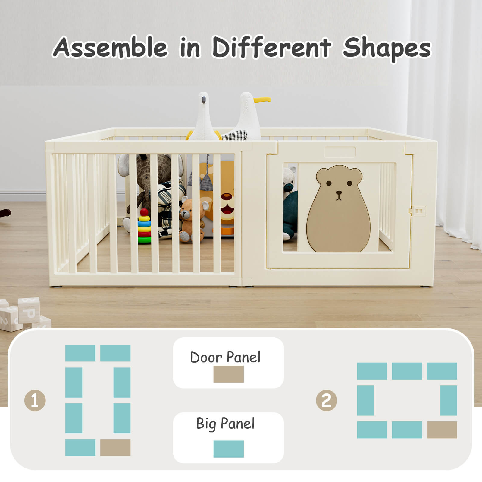 Baby Playpen 8 Panel