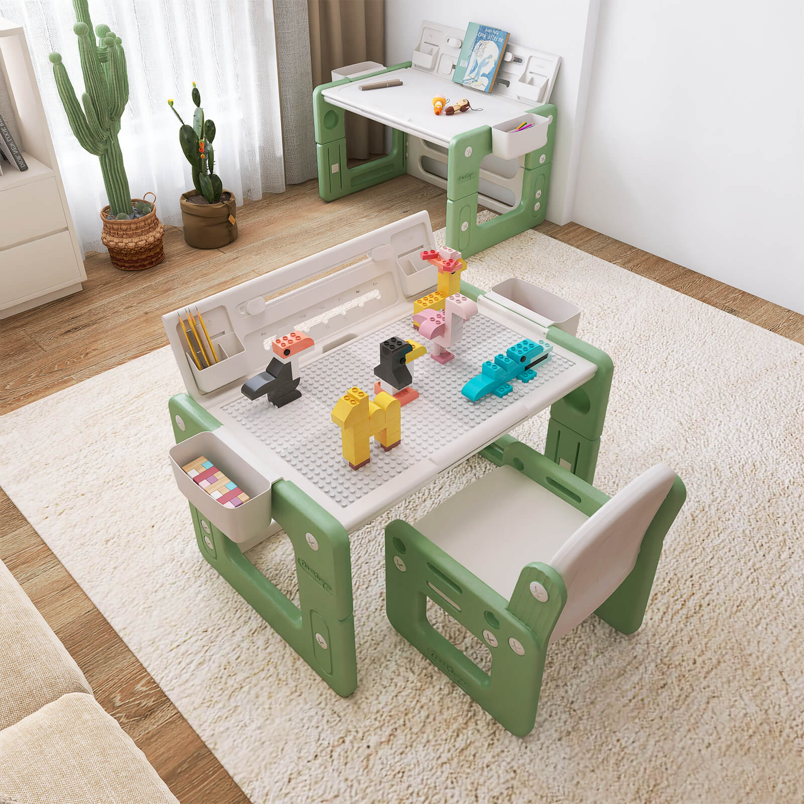 3 in 1 Kids Table and Chair Set