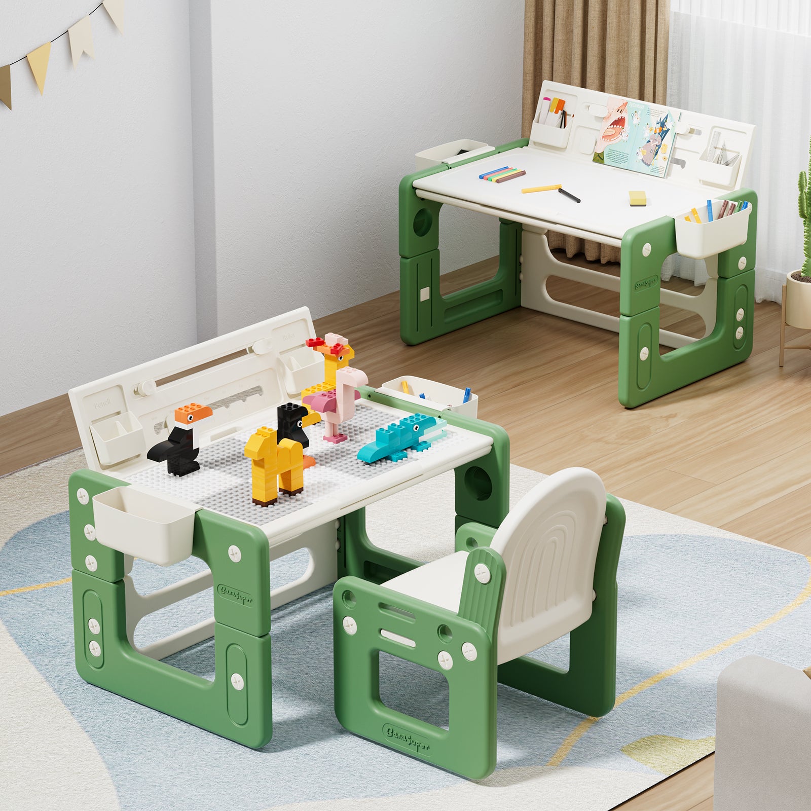 3 in 1 Kids Table and Chair Set