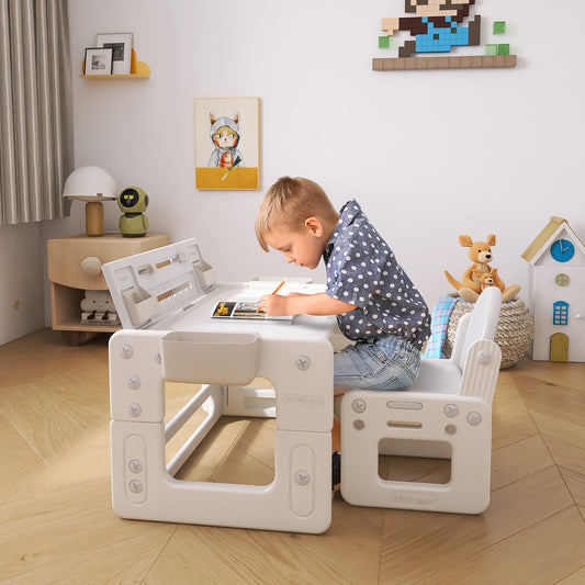 Ensemble table et chaises 3 en 1 pour enfants