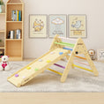 Load image into Gallery viewer, Colorful 2 in 1 Climbing Triangle Ladder with Ramp
