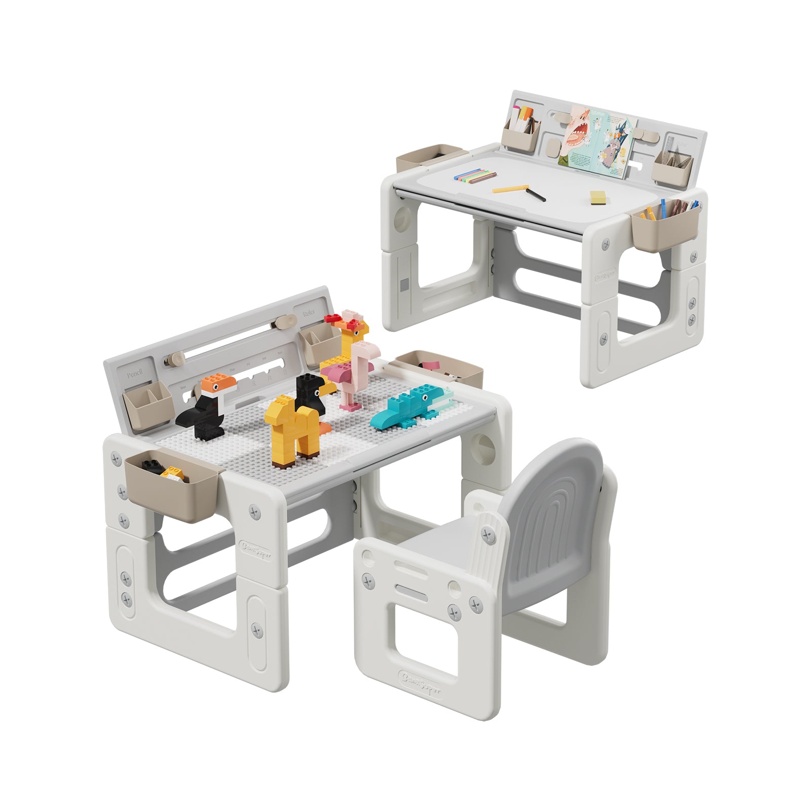 3 in 1 Kids Table and Chair Set