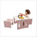 Load image into Gallery viewer, Kids Table and 2 Chairs Set Pink
