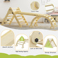 Load image into Gallery viewer, Large 3 in 1 Climbing Triangle Ladder with Ramp & Arch
