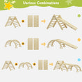 Load image into Gallery viewer, Large 3 in 1 Climbing Triangle Ladder with Ramp & Arch
