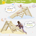 Load image into Gallery viewer, Large 3 in 1 Climbing Triangle Ladder with Ramp & Arch
