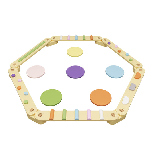 Wooden Balance Beam Stepping Stones for Kids
