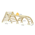 Load image into Gallery viewer, Large 3 in 1 Climbing Triangle Ladder with Ramp & Arch
