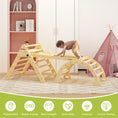 Load image into Gallery viewer, Large 3 in 1 Climbing Triangle Ladder with Ramp & Arch
