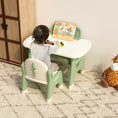 Load image into Gallery viewer, Kid's Drawing Table and Chair Set Green
